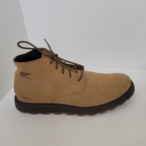 SOREL Men's Fulton Waterproof Boots  Color Light Tan Suede Size 10.5 - Picture 4 of 8